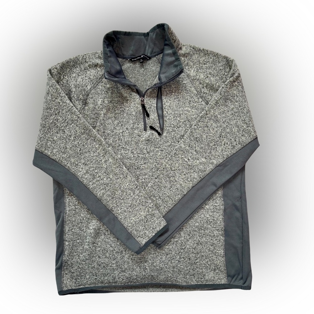 Beverly Hills Polo Club Men’s Gray ¼ Zip Fleece Pullover Size XL